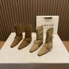 Botines Estilo Británico para Mujer, Moda Nueva Otoño e Invierno 2026 Elegantes Versátiles Retro con Hebilla