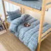Los clientes mayoristas pueden comprar juegos de ropa de cama de tres piezas 100% algodón para estudiantes, adecuados para habitaciones de residencia individuales, incluyendo sábanas y sábanas ajustables de algodón de grado A.