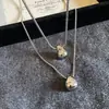 Colar Pingente Minimalista Gota d'Água para Mulheres, Corrente Longa para Suéter Outono e Inverno, Acessório Versátil Casual de Luxo Leve