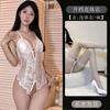 Gato de Leche Codicioso Ropa Interior Sexy Encaje Sexy Pasión Tentación Archivo Abierto Pijama de Perspectiva Caliente para Mujer X60