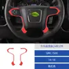 Adecuado para 14-18 Gmc 1500 Modificación de Interior de Coche Panel Decorativo de Volante Negro Piano Pegatina Decorativa