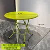 Mesa Plegable Redonda Pequeña de Acero Inoxidable para Casa de Alquiler para Comer y Tareas Mesa Cuadrada para Puesto Exterior