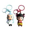Nueva tendencia explosiva de pines de goma suave de PVC de dibujos animados, llavero, muñeco tridimensional, dos adornos colgantes, regalo