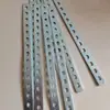 Soporte de Aire Acondicionado para Coche Barra de Hierro para Fijación de Condensador Añadido Soporte de Fijación con Placa Perforada Ventilador con Agujeros Hierro Plano