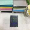 Palomitas de maíz 20 seda alta transparente CPP película tarjeta 3 pulgadas álbum tarjeta pequeña goo juego de tarjetas 6 pulgadas escritura cruda yum polo