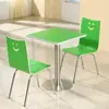 Conjunto de mesa e cadeira para fast food lanchonete mesa e cadeira para fast food loja de macarrão refeitório funcionário refeitório da fábrica mesa e cadeira de aço inoxidável