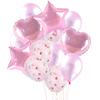 Juego de globos de feliz cumpleaños, decoración para fiesta de cumpleaños, globo de aluminio con lentejuelas y estrella de cinco puntas de 18 pulgadas