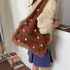 Bolso Tejido de Nicho Nuevo para Mujer Otoño e Invierno 2026, Bolso de Hombro Elegante Casual con Forma de Bola, Bolso Tote Grande