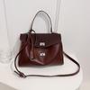 Bolso de mano para mujer, de alta calidad, elegante, texturizado, ligero, de lujo, portátil, de platino, sencillo, de gran capacidad, para uso diario y ocio.
