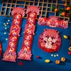 Pareados de Año Nuevo para Uso Doméstico en 2026, Estilo Nuevo para el Festival de Primavera, Decoraciones Creativas para Puertas Estampadas en Oro, Pegatinas de Puerta de Año Nuevo