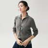 Chaleco de Cachemir Tejido en Punto de Cable con Cuello en V Estilo Old Money para Mujer, Suéter Cardigan de Punto Cálido sin Mangas