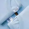 Al por mayor 230 gramos de camiseta blanca de algodón con hombros caídos pesados, manga corta, para hombre y mujer, color liso suelta, camiseta básica de marca de moda