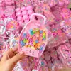 Mini cabeza de princesa en caja pinza pequeña de agarre flequillo pinza frente horquilla rota banda de goma para niños no lastima anillo para el pulgar venta al por mayor