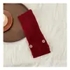 Bufanda de Lana para Niños Estilo Japonés Elegante Hebilla de Madera Torcedura Distintiva Cálida Bufanda Tejida Cruzada para Niños y Niñas