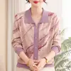 Nueva colección de otoño 2026: Elegantes y cálidos tops de punto con cuello mandarín, diseñados para mujeres de mediana edad y mayores, perfectos como capa base para otoño e invierno