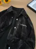 Camisa de pana retro estilo americano para hombre, marca de moda primavera, bordado, sensación de alta gama, camisa guapa Corppie, estilo de Hong Kong, chaqueta japonesa