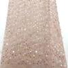 Piezas Colgantes de 5 cm Tela de Chifón Maomao con Lentejuelas Bordado con Lentejuelas y Cuentas Jacquard Flor Cortada Tela para Ropa de Mujer para Niños