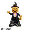 Nuevas decoraciones de Halloween transfronterizas: globos de papel de aluminio en forma de calabaza, fantasma, calavera, momia, bruja de dibujos animados