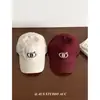 Gorra de Béisbol Bordada con Letras de Ala Suave Vintage para Mujer, Gorra de Pico Versátil Estilo Coreano para Hombre, Sombrero de Sol para Adelgazar la Cara