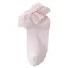 Calcetines para Bebé 2026 Primavera y Otoño Algodón Peinado Transpirables Calcetines de Princesa para Bailar Niña Calcetines con Borde de Encaje