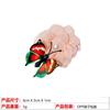Amazon Europeu e Americano novo tecido feito à mão flor borboleta Pérola grampo de cabelo menina colorido infantil bico de pato acessórios de cabelo