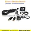 Cabo de extensão USB redondo duplo USB tomada painel carro modificação de áudio Cabo de dados USB punch 2 M extensão