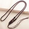Cuerda para collar de ágata de madera de alta calidad, cuerda de cadena para suéter con cuentas redondas, cordón para colgante de jade para hombres y mujeres, accesorios de joyería, venta al por mayor