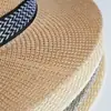 Sombrero Panamá Ala Corta Sombrero Jazz Ala Larga Sombrero de Paja Británico Moda Color Sólido Sarga Sombrero Pequeño Verano Exterior
