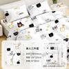 Lençóis de Cama Descartáveis Conjunto de Quatro Peças Capa de Colcha Estampada Espessada Não Tecido Conjunto Individual e Casal Portátil para Viagem Embalagem Independente