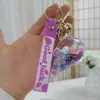 Llavero de Botella de Arena Líquida de Dibujos Animados, Pequeños Regalos para Puestos, Accesorios Acrílicos al por Mayor, Colgante Relleno de Aceite, Rasca Gatos Lindo de Regalo