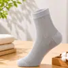 Meias Longas Masculinas de Malha 100% Algodão, Estilo Fino de Verão, Respiráveis, Absorventes de Suor, Antiodor, Meias Casuais de Negócios, Fornecimento Direto do Fabricante