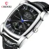 Reloj Chenxi Cx-8209 Cuadrado Hombre Vivo Fabricante Transfronterizo Calendario Luminoso Moda Reloj de Cuarzo Hombre
