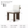 Combinación de Mesa y Silla de Teca para Patio Exterior Villa Exterior Impermeable Protector Solar Restaurante Jardín Exterior Ocio Muebles de Madera Maciza
