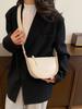 Bolsa Feminina Pequena de Ombro Moda Simples Verão 2024 Versátil Bolsa Cruzada Bolsa de Bolinho de Massa Feminina de Alta Qualidade
