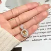 Colar com Pingente Olho de Mar Cristal Tesouro Cor Natural s925 Prata Esterlina Feminino Alto Senso de Design Corrente da Clavícula Transfronteiriço