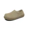 Cómodos zapatos sin cordones "Little Potato" estilo Birkenstock, moda versátil para exteriores de mujer otoño 2026, mules casuales de punta redonda