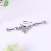 Barra Industrial Transfronteriza Europea y Americana Puente de Oreja de Acero Inoxidable Clavo Largo para Hueso de Oreja Ala Goteo de Aceite Barra Recta Clavo para Oreja Perforación de Corazón