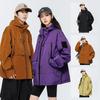 Chaqueta con Capucha para Pareja Ropa de Trabajo para Exteriores Chaqueta Cortavientos Impermeable Primavera y Otoño Nueva Funcional Transfronteriza Hombres y Mujeres