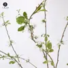 Venta directa de fábrica: Ramas de sauce de nieve artificial, brotes de primavera, hojas de sauce largas, ramas de plantas verdes, materiales decorativos para paisajismo y arreglos florales
