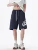Pantalones Cortos Deportivos de Verano para Hombre con Estética de Diseño Americano, Diseño de Nicho High Street, Pantalones Cortos Casuales de Longitud Media de Moda