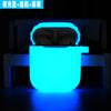 Para AirPods segunda geração capa protetora luminosa capa para fone de ouvido Bluetooth da Apple capa de fone de ouvido fluorescente de silicone Atacado