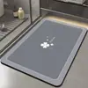 Alfombrilla absorbente para baño con diatomeas suaves, antideslizante, de secado rápido, para puerta de inodoro y hogar