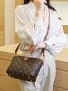 Bolso bandolera Banimei para mujer con dos asas, pequeño bolso cuadrado estampado, bolso de hombro moderno y versátil con asa ancha en colores contrastantes.