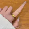 Anillo elástico popular de Xiaohongshu con cuentas de Piedra Ojo de Tigre Maillard, Anillo de Gato de moda, exquisito y lindo estilo Ins