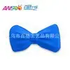 Directo de fábrica corbata de moño pequeña fluorescente de un solo color verde plástico PVC accesorios para fiesta de vacaciones corbata venta al por mayor