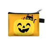 2026 Halloween Fantasma Calabaza Gato Negro Dibujos Animados Pequeño Monedero Portátil Cremallera Bolsa para Monedas Exquisita Mini Cartera