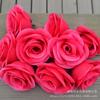 Flor rosa de abril Bola de flores arco de parede de flores casamento decoração de casamento com cabeça de flor mão DIY cabeça de flor falsa 9cm