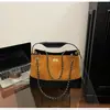 Bolso de Cadena Rombo Pequeño de Gran Capacidad Estilo Coreano Nuevo Bolso Tote Simple de Gamuza para Hombro y Mano Bolso Cruzado