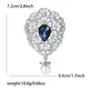 Comércio Exterior Transfronteiriço Europeu e Americano Criativo Retrô Strass Pingente Broche Feminino High-End Corsage Joia Pin Fabricante Atacado