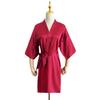 Robe Matinal Feminino Grupo Noiva Madrinha Casamento Casamento Namorada Acompanhando Cerimônia Vermelho Camisola Roupão Pijama Longo de Alta Qualidade